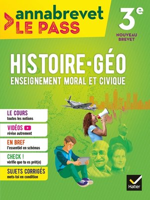 cover image of Annabrevet Le Pass--Histoire-géographie EMC 3e
